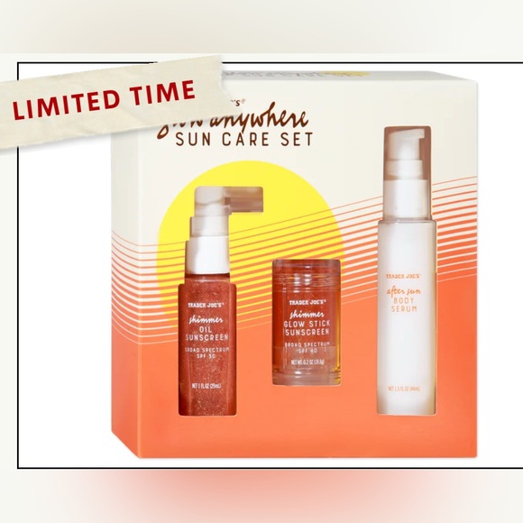Brand New Trader Joe’s Glow Anywhere Sun Care Set - Picture 1 of 1